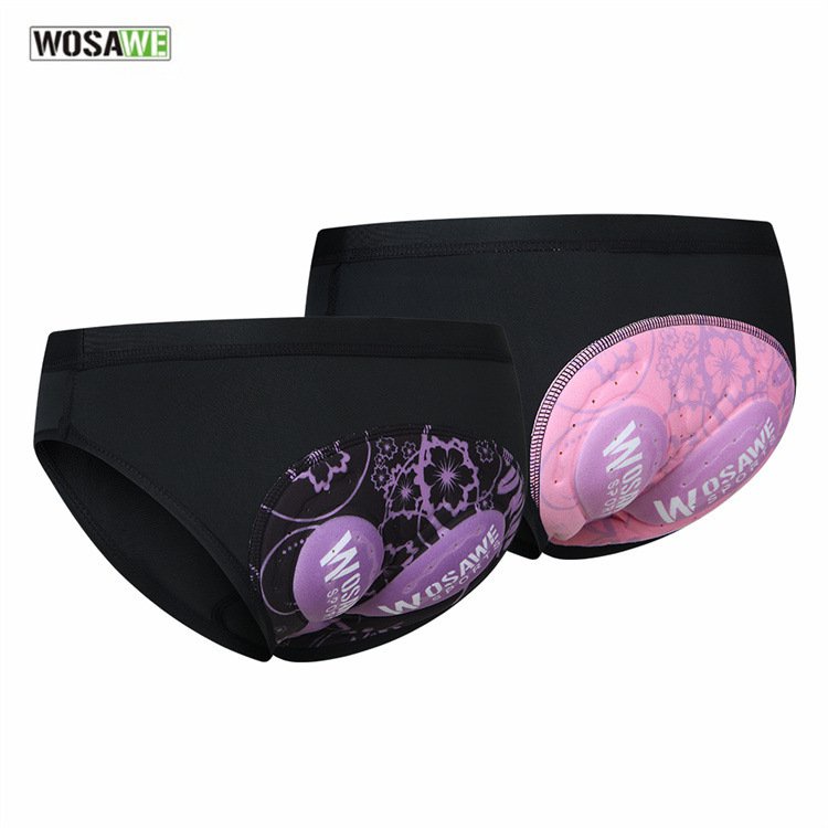Wosawe Quần Lót 3D Dày Dặn Thoáng Khí Nhanh Khô Bằng Silicon Để Đi Xe Đạp