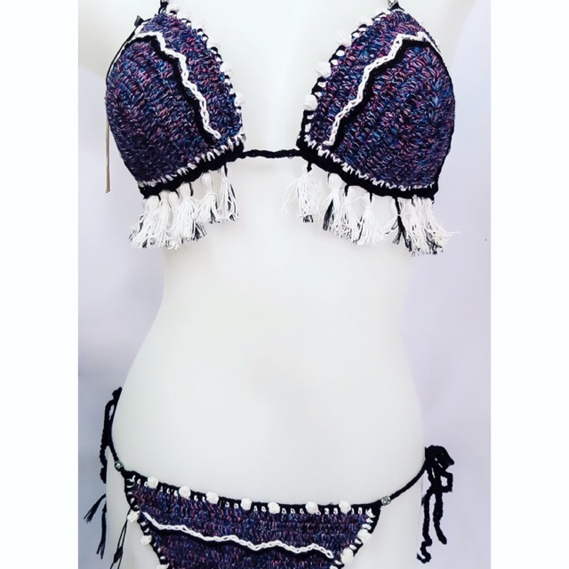 Bikini len móc Boho style (ảnh thật)