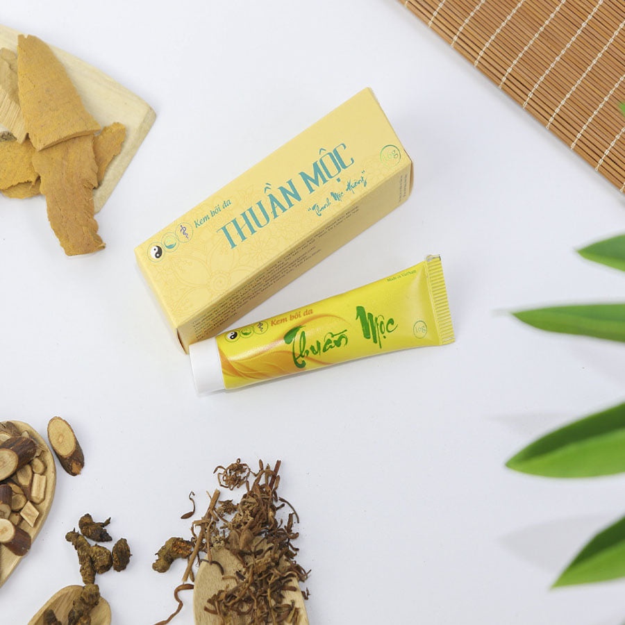 Thuần Mộc bôi da kem bôi da Thuần Mộc kem bôi nấm ngứa THANH MỘC HƯƠNG chính hãng 16gr