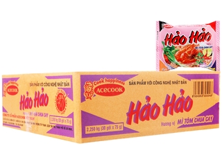 Thùng 30 gói Hảo Hảo chưa cay siêu ngon