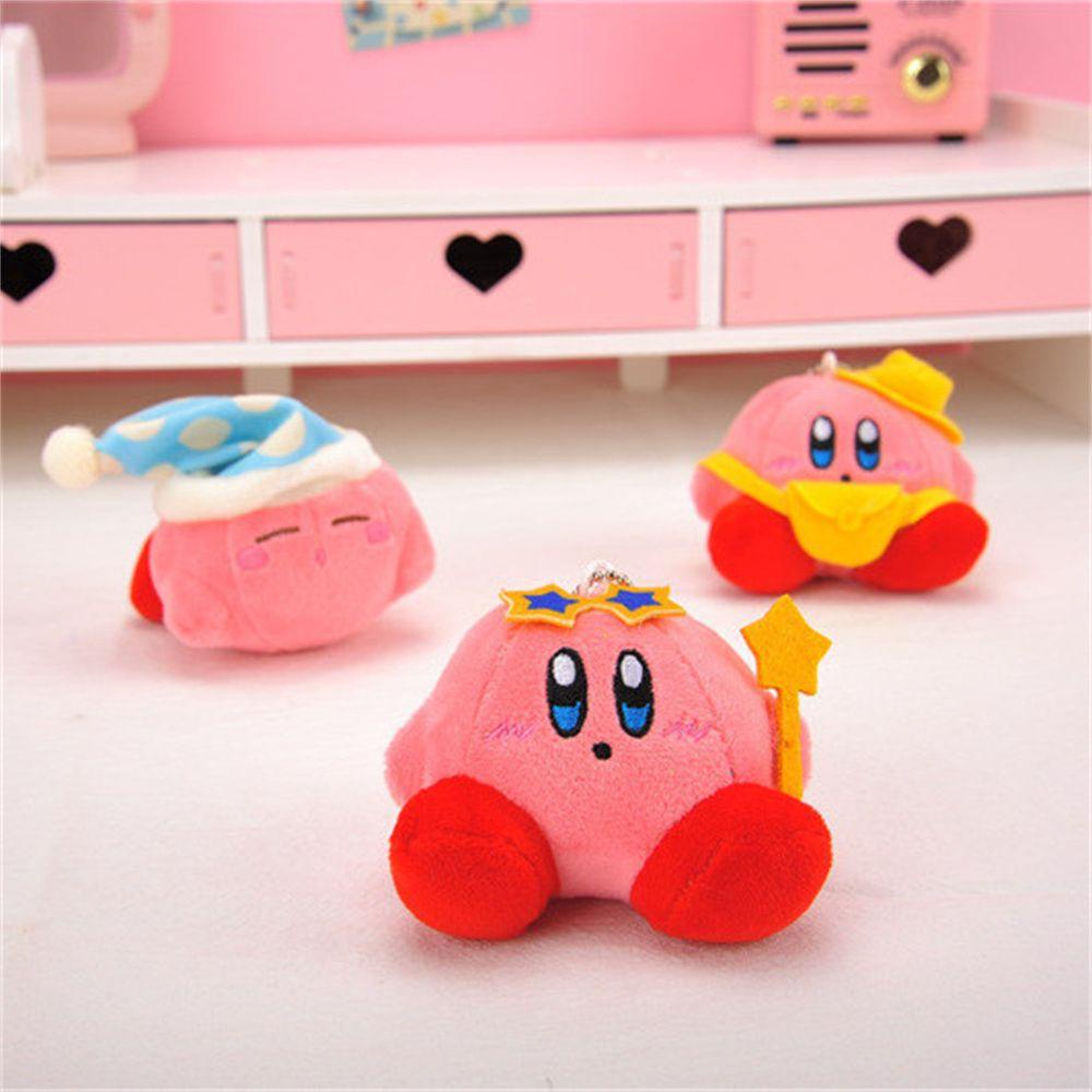 HARRIETT Móc Khóa Búp Bê Kirby Nhồi Bông 12CM Dễ Thương