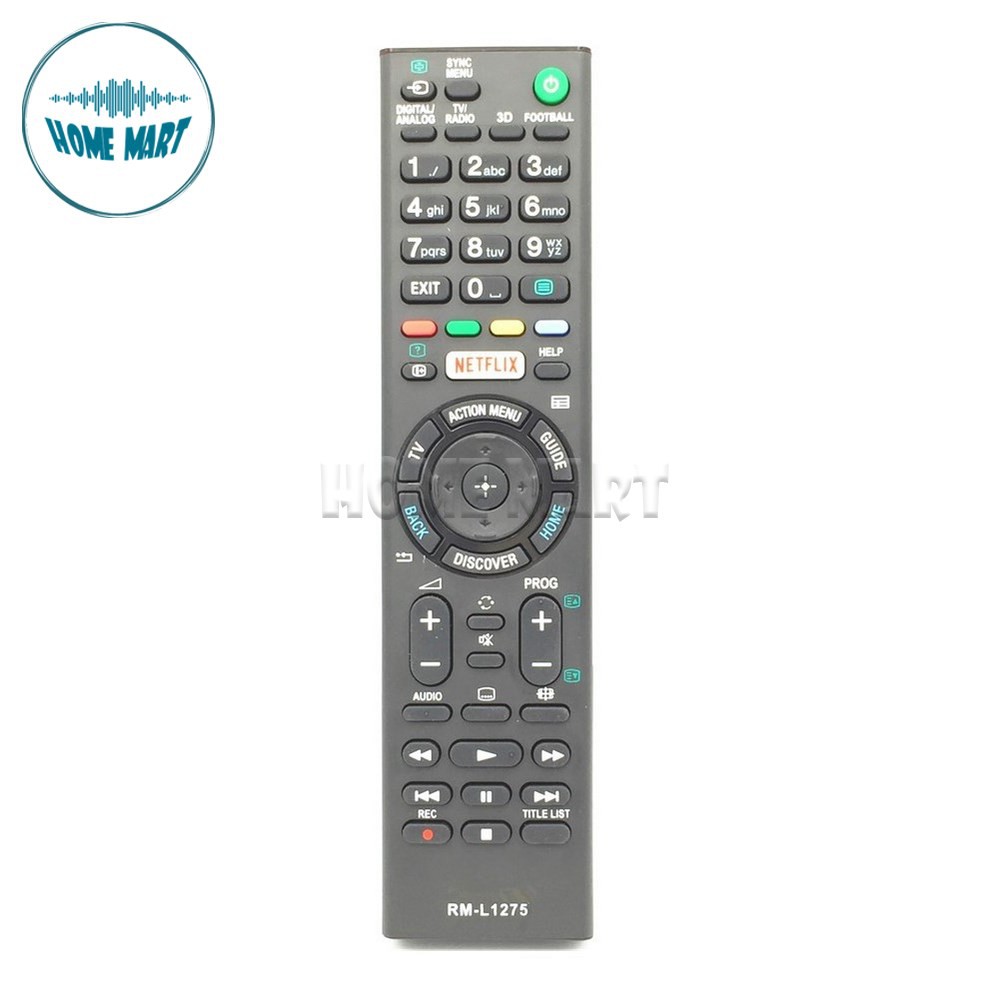 REMOTE ĐIỀU KHIỂN SONY SMART RM-L1275 TẶNG PIN RM02 CÓ NÚT NETFLIX