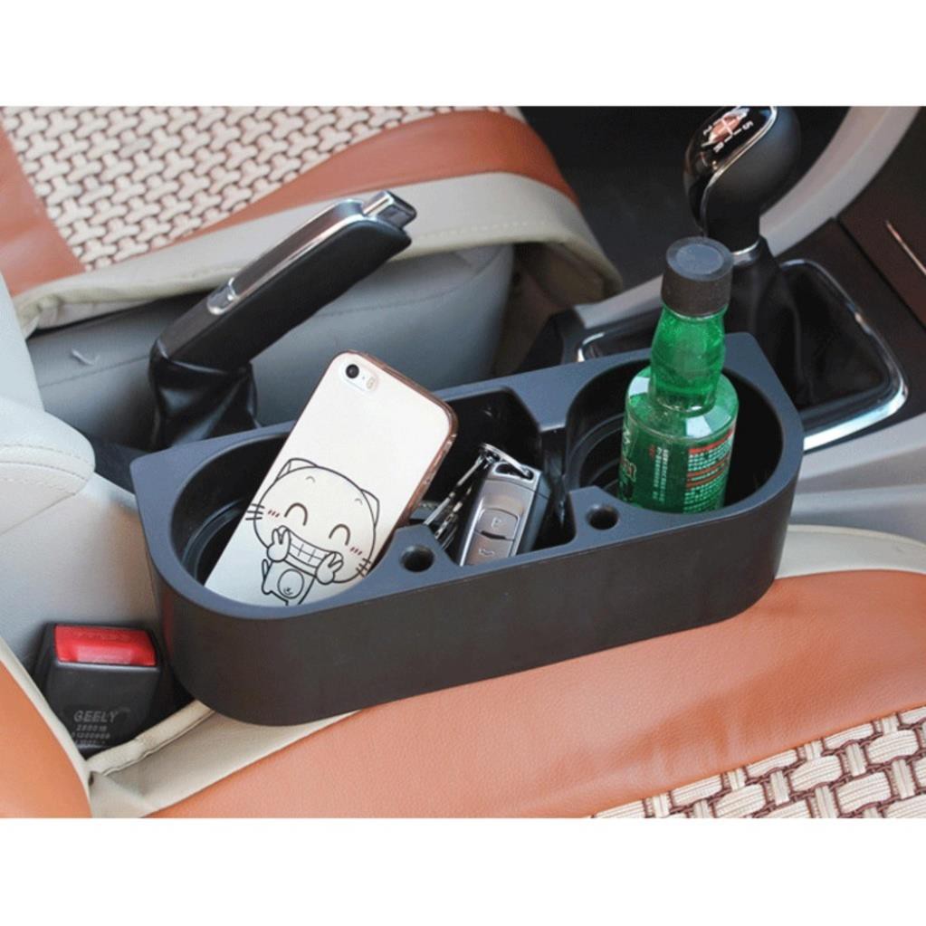 Khay để đồ gài khe ghế ô tô cao cấp ( màu đen )hay để đồ gài khe ghế ô tô cao cấp ( màu đen )