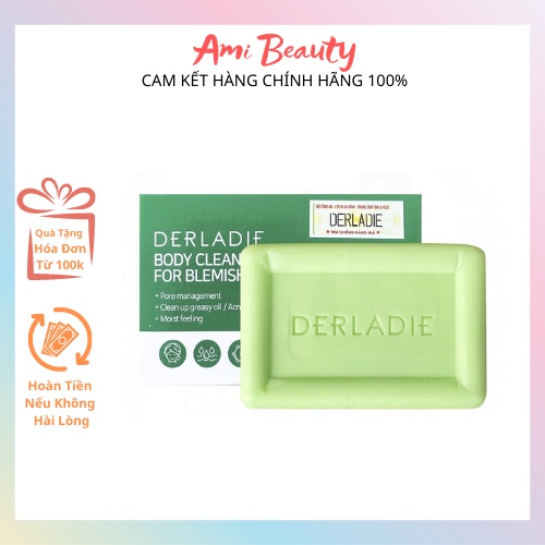 Xà Phòng Derladie - Xà Bông Cục Giảm Mụn Lưng Cơ Thể Derladie Body Cleansing Bar Blemish Skin 50gr