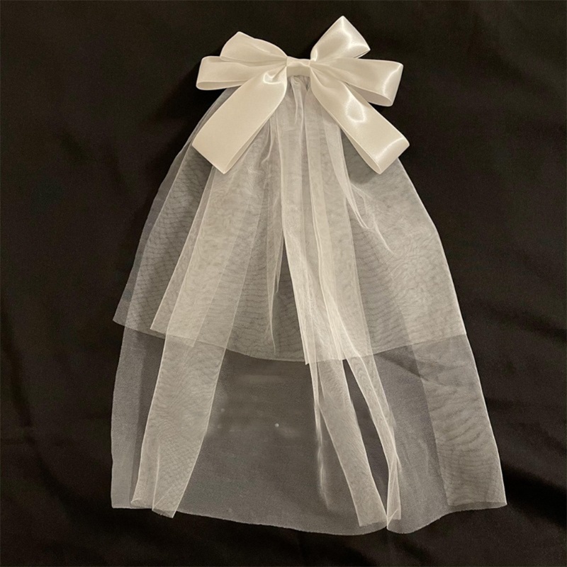 Mạng Che Mặt Bằng Vải Tuyn Màu Trắng Trang Trí Tóc Cô Dâu