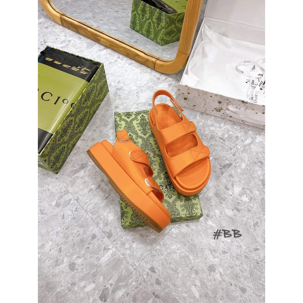 Sandal nữ quai dán trần chỉ đế bánh mì Nguyên hộp hãng cao cấp