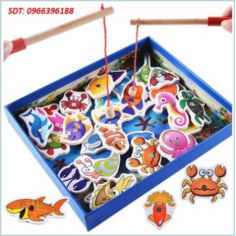 Bộ Câu Cá Gỗ Nam Châm Cho Bé