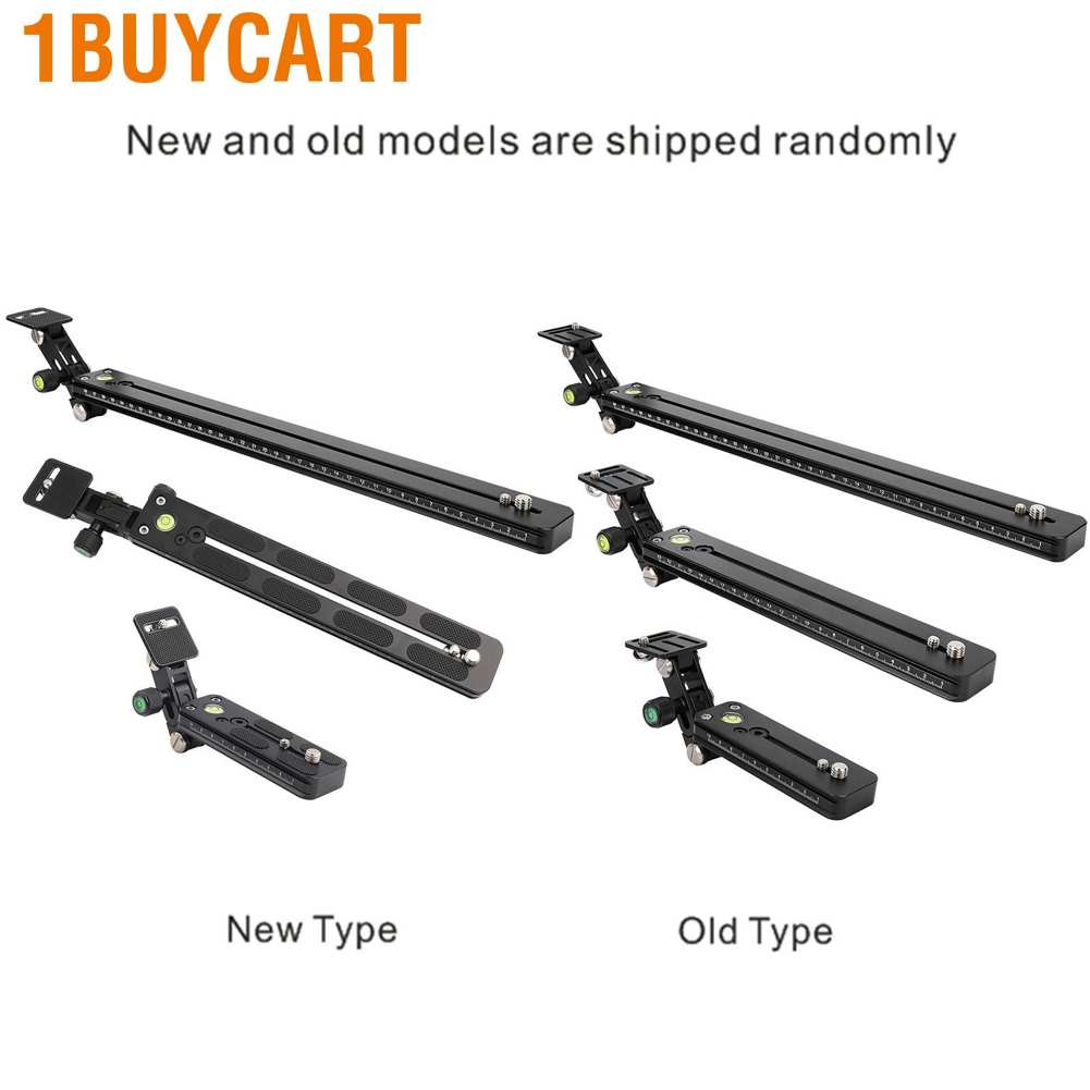 Set tấm nhả nhanh đỡ ống kính tiêu cực dài màu đen với vít 1/4 cho thợ chụp máy ảnh kỹ thuật số