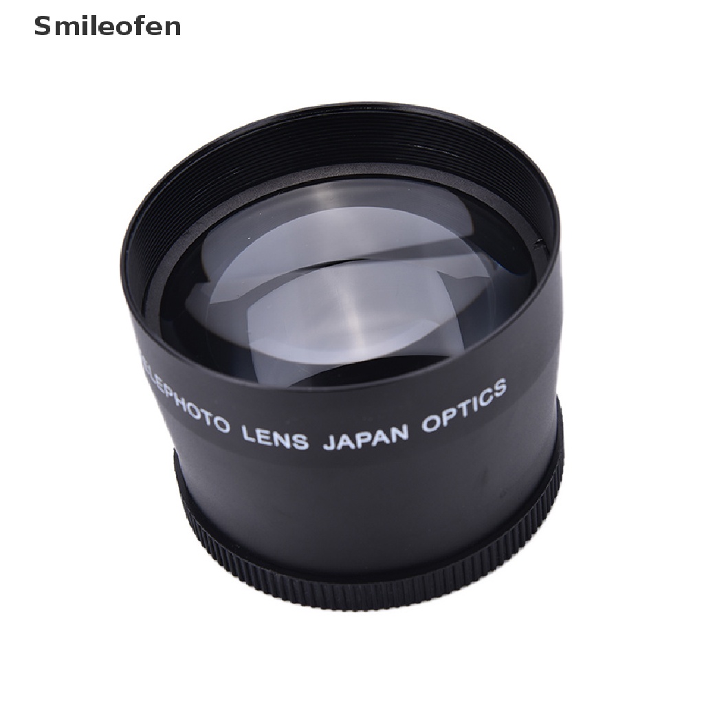 Ống Kính Telephoto Chuyên Nghiệp 58mm 2.0X + Khăn Lau Cho Máy Ảnh Canon Nikon Sony Pentax