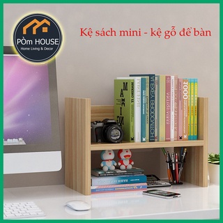 Kệ sách để bàn làm việc đa năng gỗ mfc an cường ráp ảnh thật kdc-12, kệ gia vị để bàn văn phòng - tài liệu - đồ decor