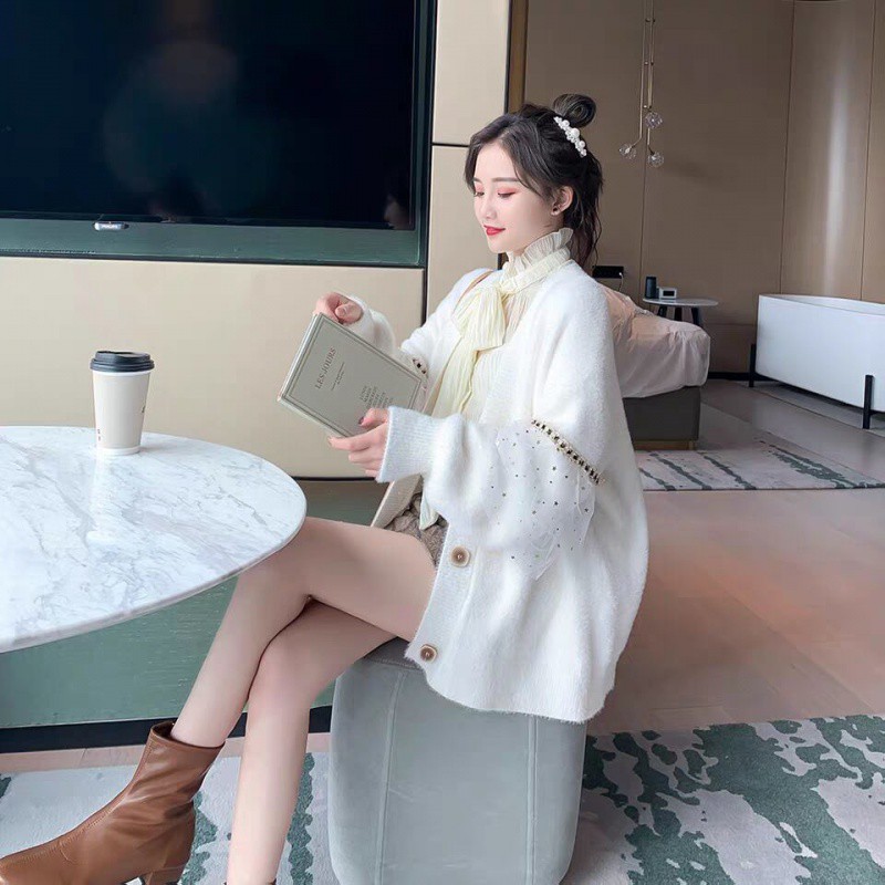 áo len khoác ngoài siêu dày ấm mềm mịn