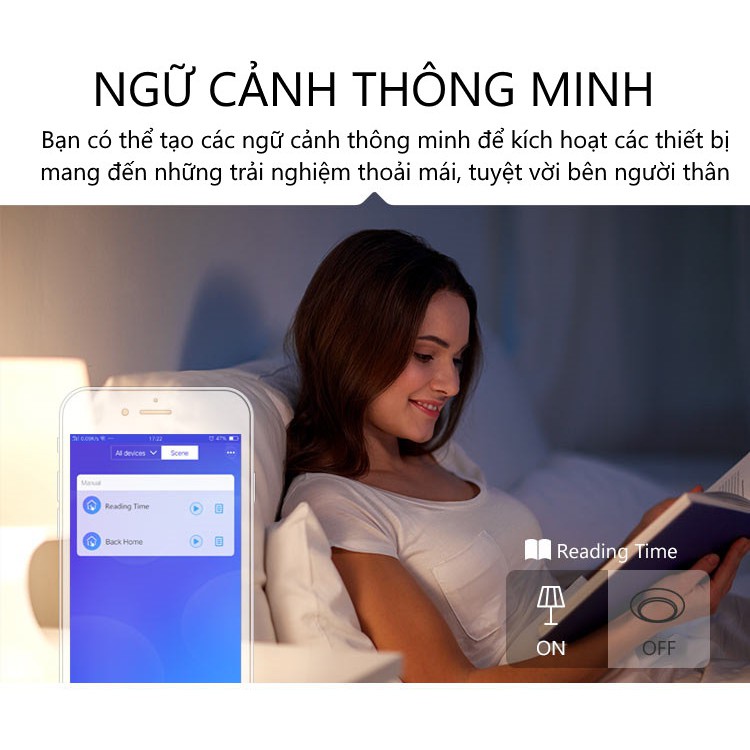 Công tắc cảm ứng đèn Wifi Smart Switch 3 nút WS