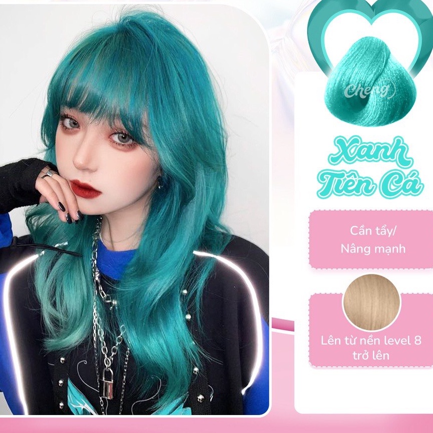 Thuốc Nhuộm Tóc Màu XANH TIÊN CÁ