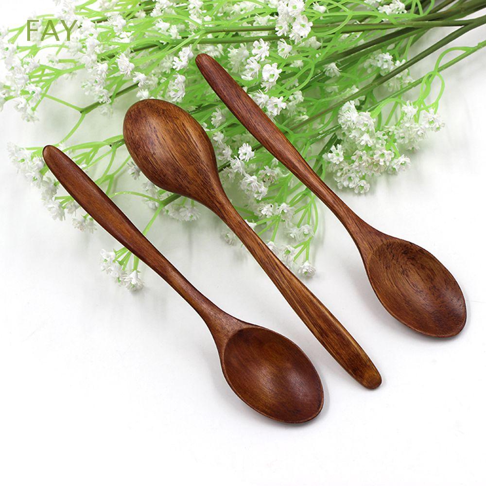 FAY Coffee Dining Tableware Soup Bamboo Wooden Spoon