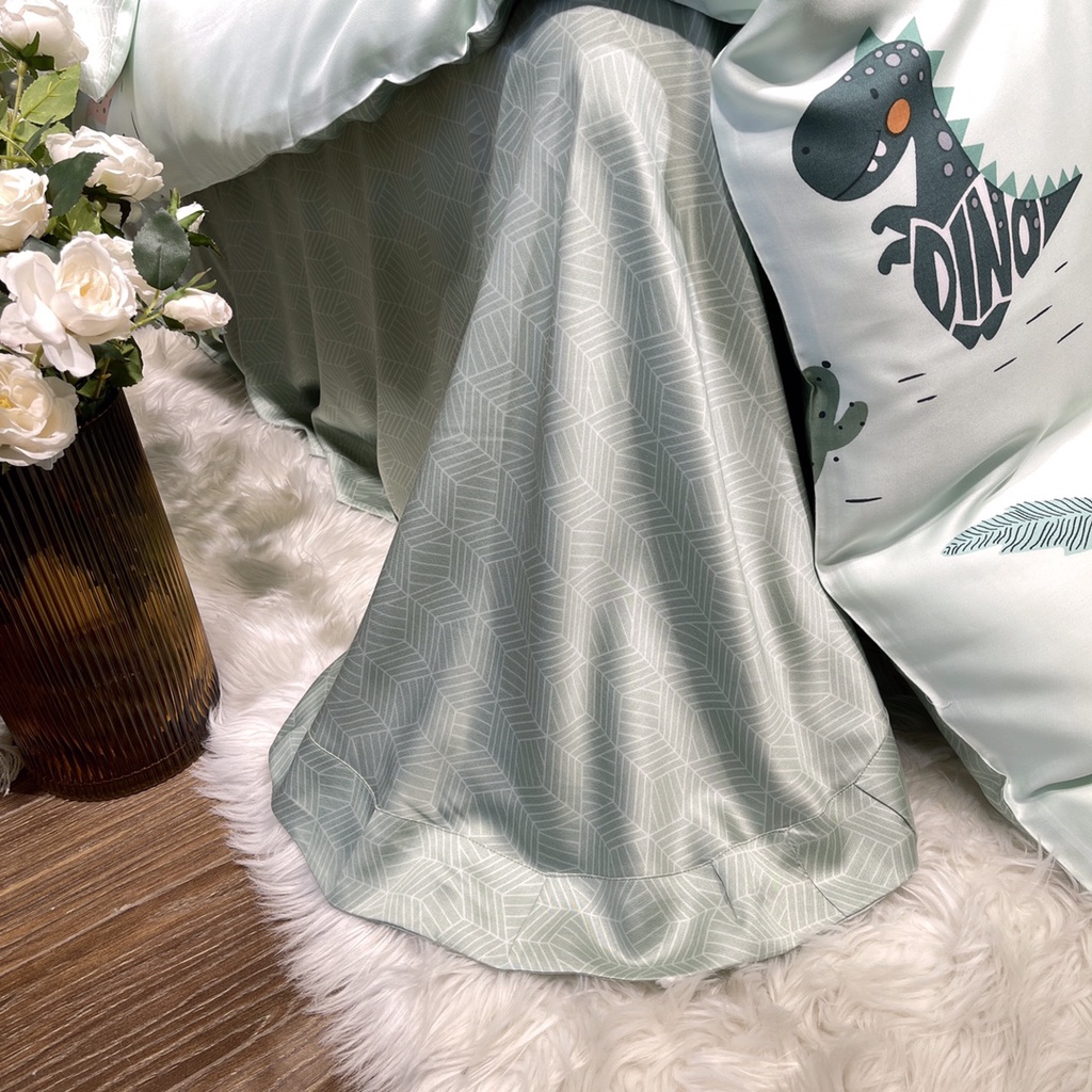 Bộ Chăn Ga Gối Lụa Tencel Cao Cấp Sét 4 Món Siêu Sang Xịn Mịn Mát