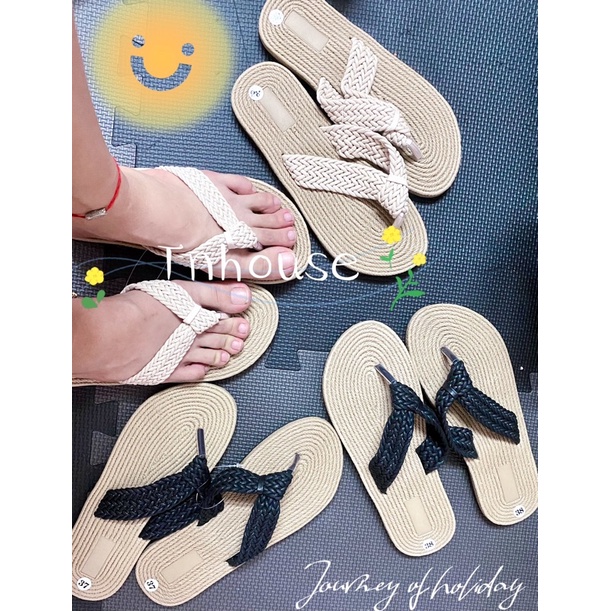 [Mẫu mới ] Dép cói quai kẹp đi biển mẫu siêu hot( dứa, dâu, hoa...)