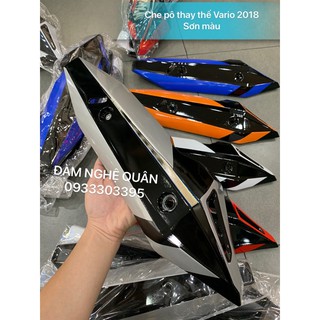 Ốp che pô Vario 2018-2020 thay thế sơn đủ màu trắng / bạc / cam / đỏ / xanh dương loại tốt mới 100%