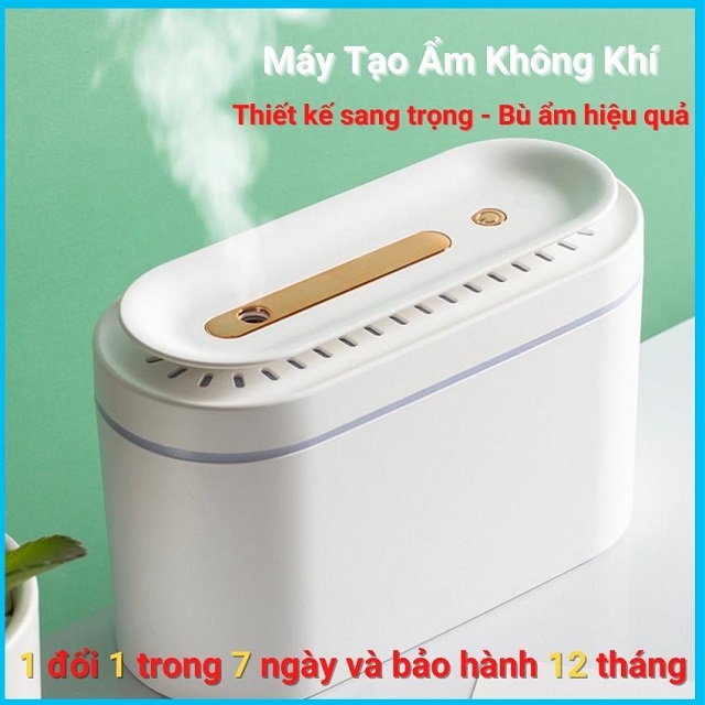 Máy tạo độ ẩm không khí, khuếch tán tinh dầu phun sương cao cấp - Bảo hành 12 tháng