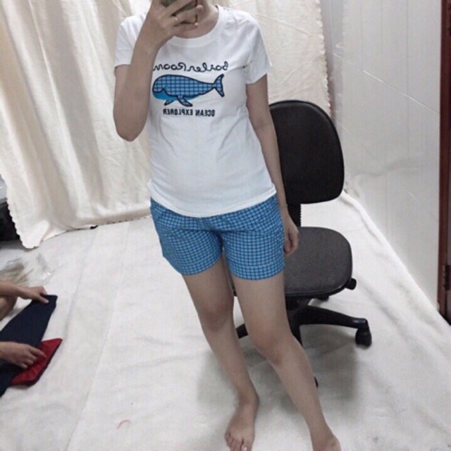 Bộ đùi thun phối kate