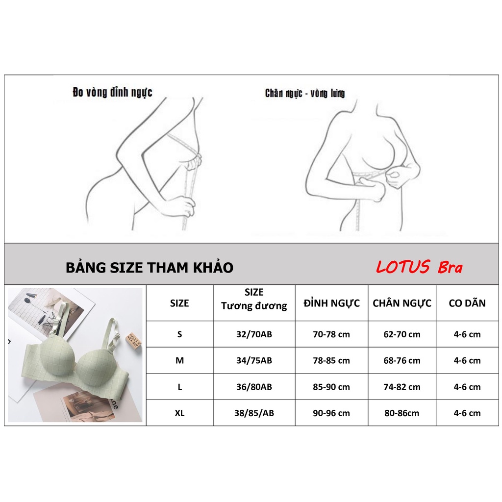 Áo nâng ngực đệm dày AL64 không gọng, liền mảnh không viền, đệm êm mềm NuciFera