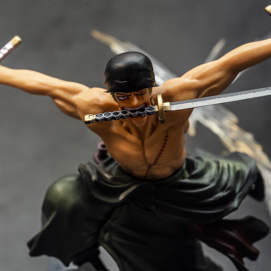 Mô hình One Piece nhân vật Zoro đồ chơi trong phòng nhân vật One Piece để bàn trang trí