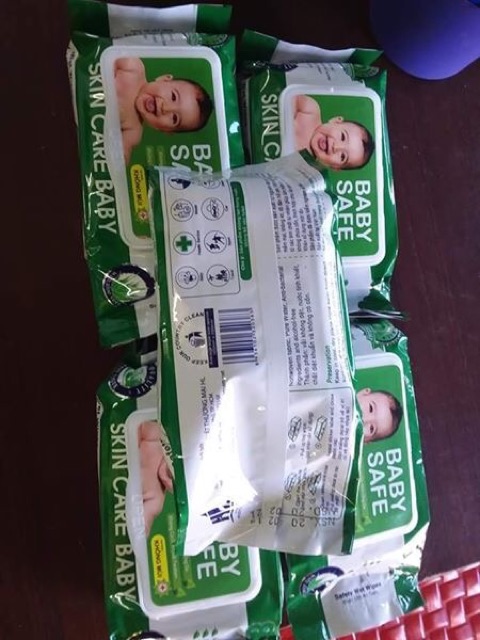 10 gói khăn ướt 80g Baby Safe Có hương và không hương