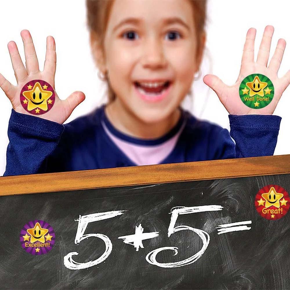 Bộ 500 Miếng Dán Khen Thưởng Sáng Tạo Cho Bé Mẫu Giáo|Sticker Dán Trang Trí Xinh Xắn Chất Lượng