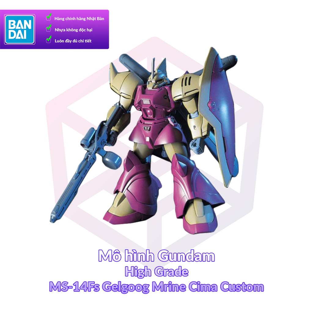 Mô Hình Gundam Bandai HG 026 MS-14Fs Gelgoog Marine Cima Custom 1/144 UC Gundam 0083 [GDB] [BHG]