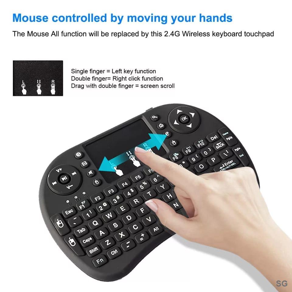 Bàn PhíM Mini i8 Không Dây + ĐiềU KhiểN Từ Xa Cho TV Box Thông Minh