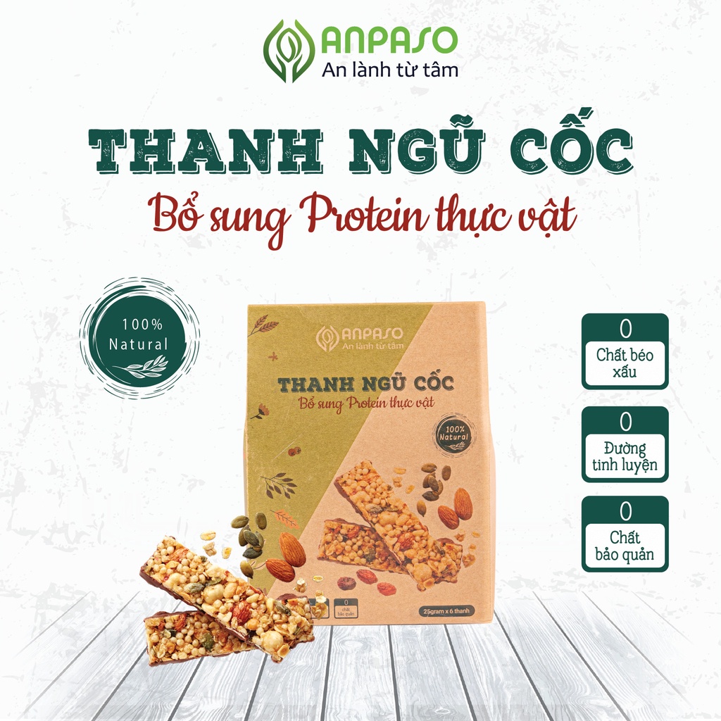 Thanh ngũ cốc gạo lứt anpaso ăn kiêng, giảm cân, eat clean - ảnh sản phẩm 2