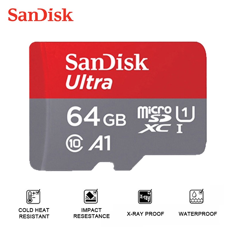 Thẻ Nhớ Micro SD Hiệu SanDisk 512GB Dung Lượng 100MB / S Dung Lượng Tối Đa Uitra C10 TF
