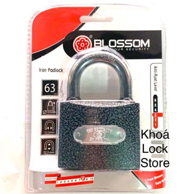 Ổ khoá bấm BLOSSOM 6 phân(khoá bấm)