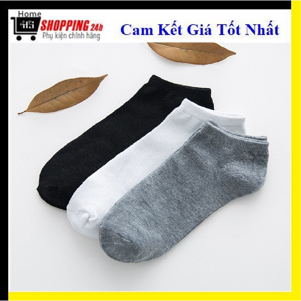 Tất Vớ Nam Nữ Cotton Rẻ Cổ Ngắn Hàn Quốc Thấm Hút Mồ Hôi Cực Tốt