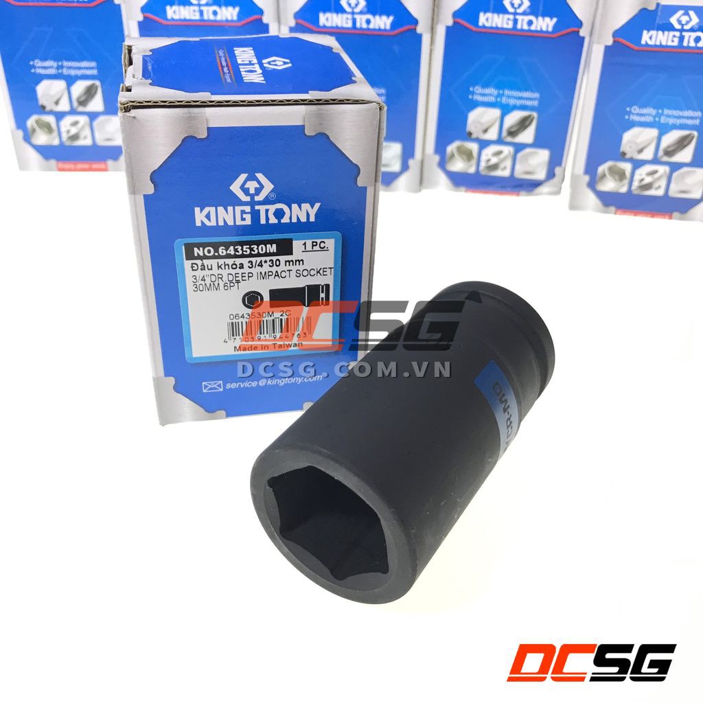 Đầu tuýp đen dài 6 cạnh 3/4&quot; KINGTONY 6435 | DCSG