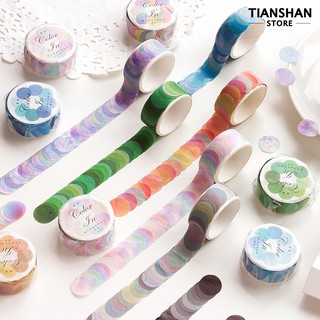 Cuộn 100 miếng dán chấm tròn trang trí scrapbook DIY