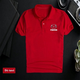 Áo polo đỏ in logo thể thao [ IN THEO YÊU CẦU ]