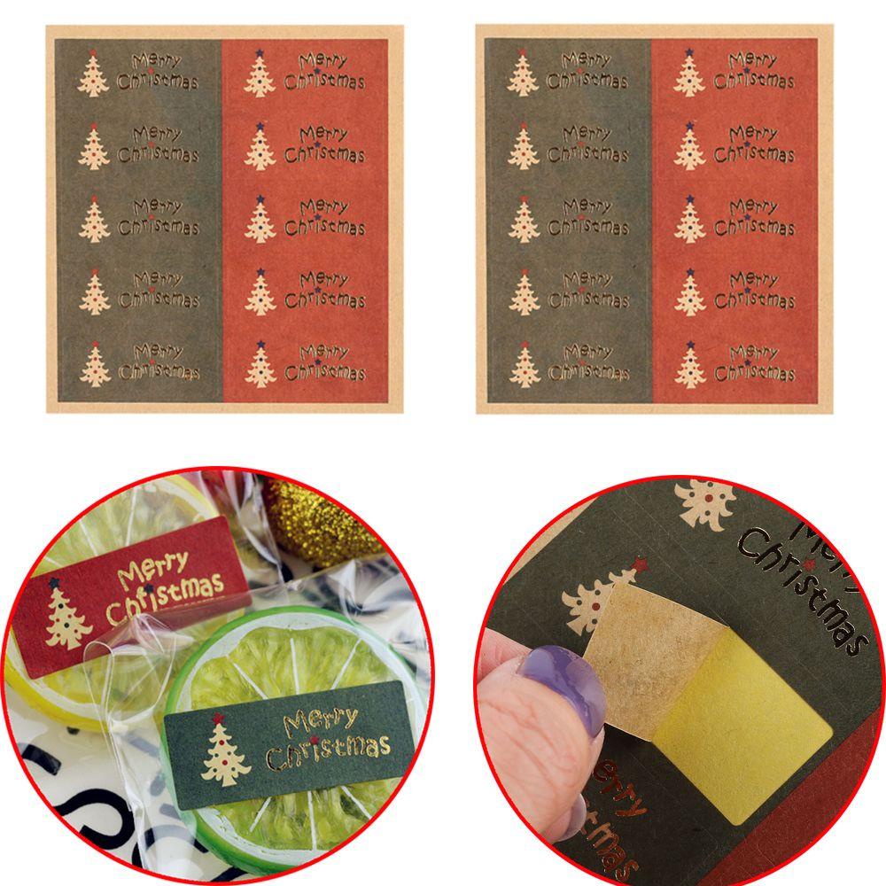 HECCEH Set 50 Miếng Dán Trang Trí Giáng Sinh Đẹp Mắt