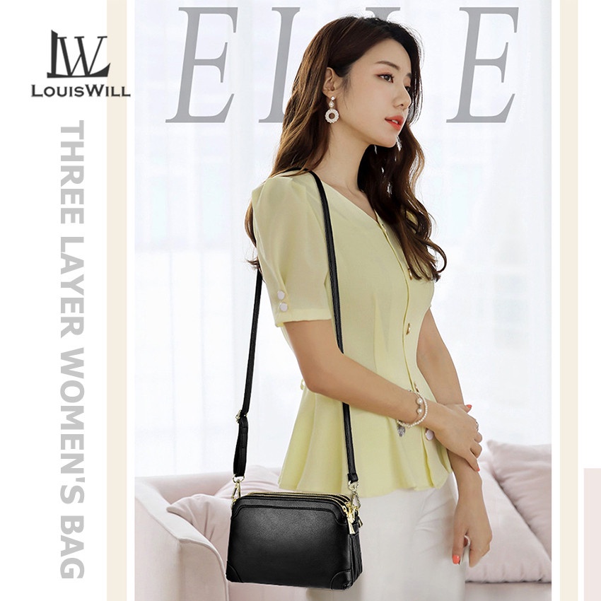Túi đeo vai LouisWill chống thấm nước thời trang dành cho nữ