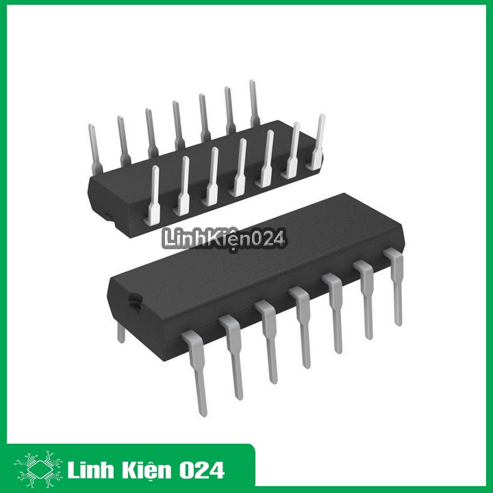 IC chức năng 74HC02 chân cắm DIP14 dùng cho mạch logic điện tử