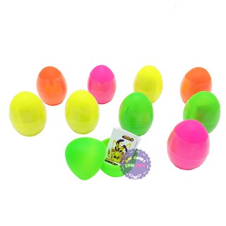 Bộ đồ chơi bóc trứng surprise bằng nhựa (10 quả trơn)