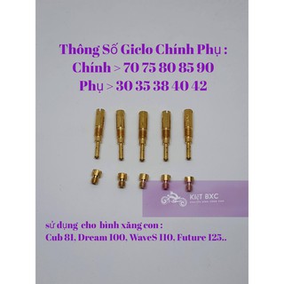 Bình Xăng Con : 10 Giclo Chính Phụ Dream / Wave