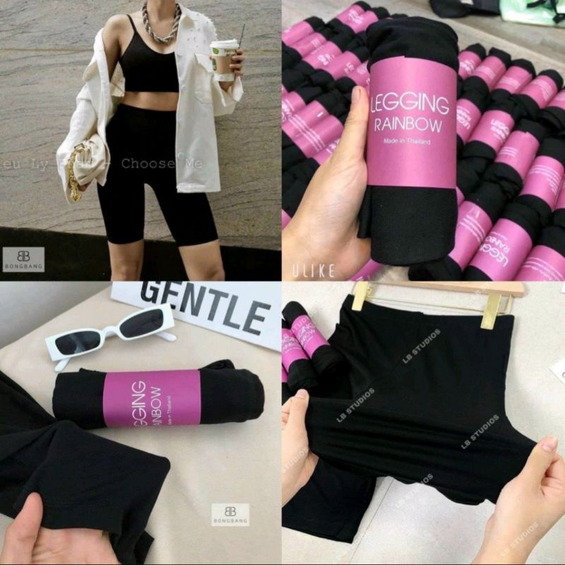 Quần Legging Co Giãn Nâng Mông Chất Vải Mềm Mịn HRQ