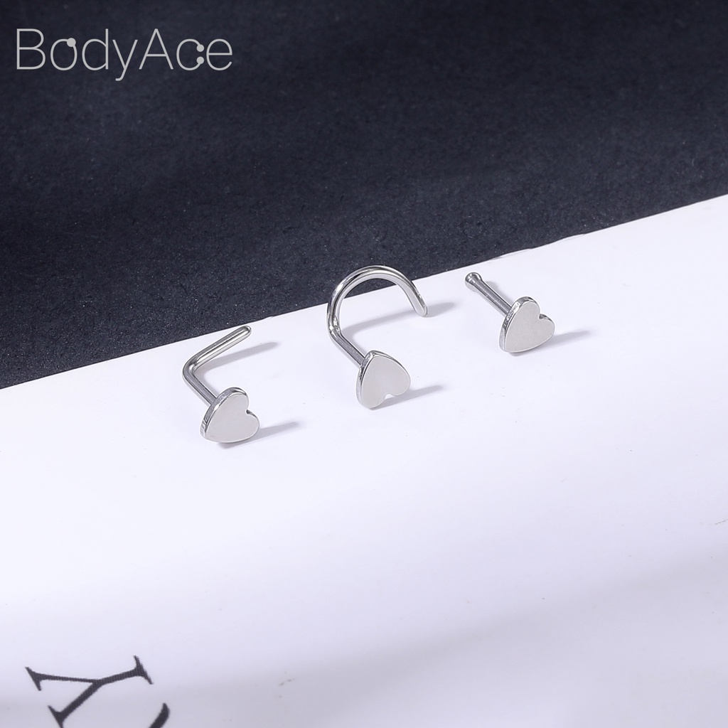 1 Khuyên Mũi Hình Bướm Nhiều Màu Bằng Thép Không Gỉ