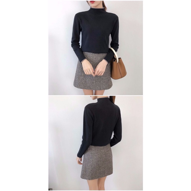 Áo dệt kim tay dài thời trang thu đông cho nữ