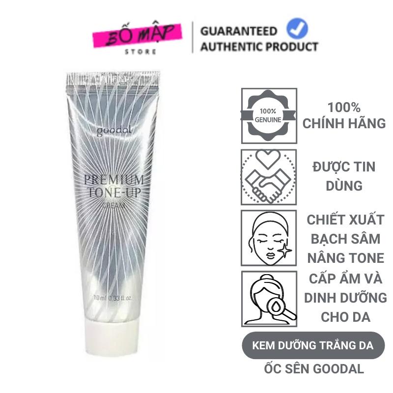 [SALE] [CAM KẾT 100% CHÍNH HÃNG] Kem ốc sên dưỡng trắng da Goodal Premium Snail Tone Up Cream Hàn Quốc 10ml