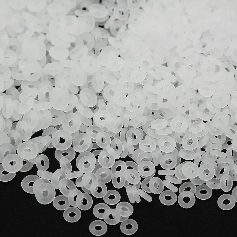 Set 25 vòng kẹp chắn hạt bằng cao su màu trắng an toàn cho vòng tay Pandora