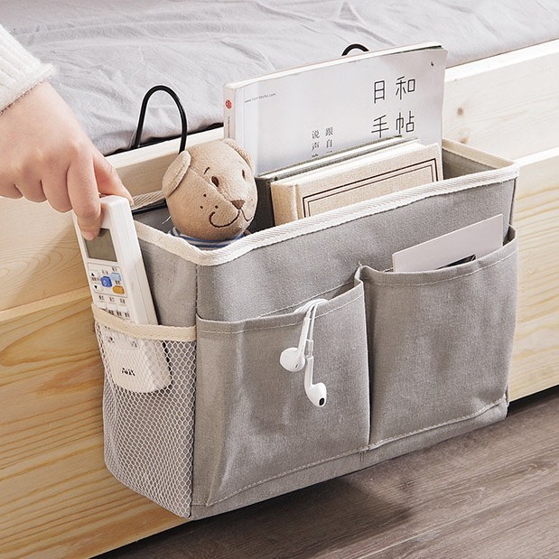 Túi Vải Treo Đồ Đa Năng , Giỏ Treo Đầu Giường Để Đồ Văn Phòng Phẩm T21