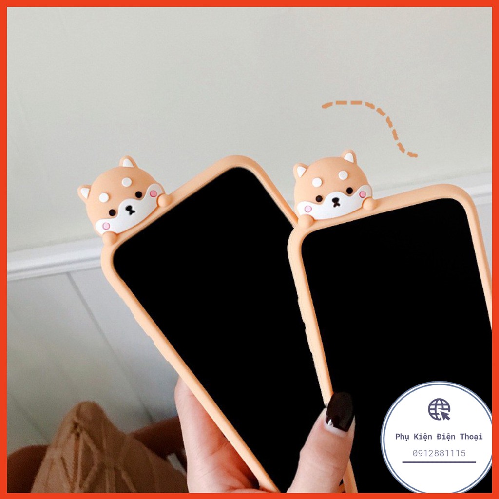 Ốp lưng Iphone thú leo Shiba Inu kèm móc đeo 6/6plus/6s/6s plus/6/7/7plus/8/8plus/x/xs/xs max/11/11 promax
