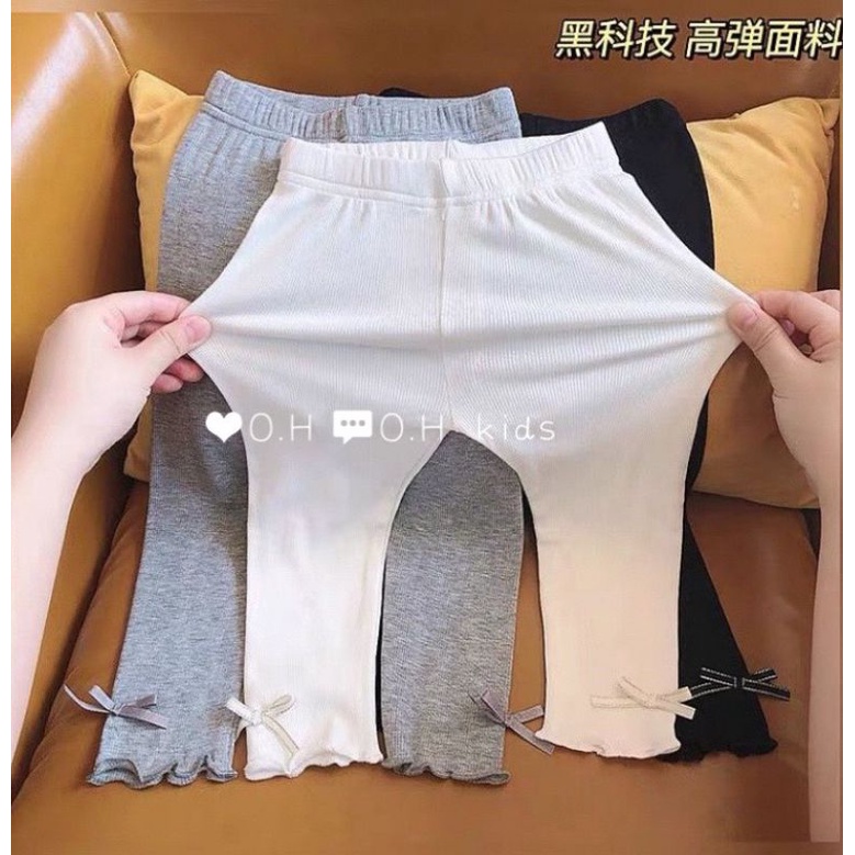 QUẦN LEGGING COTTON LEN CHO BÉ GÁI