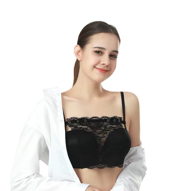 Combo 2 áo lot ren che ngực màu đen trắng